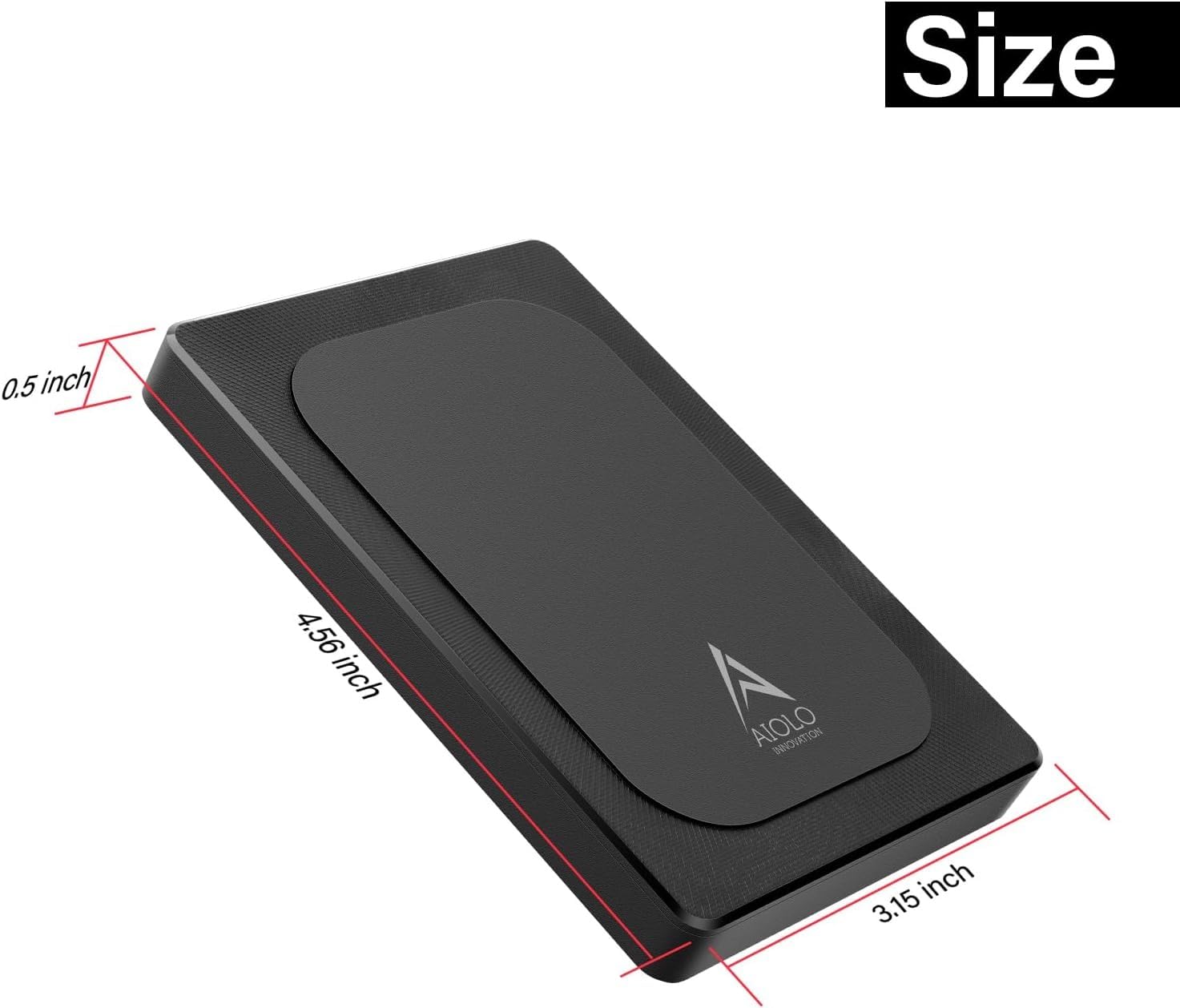 Aiolo Innovation 500GB External Hard Drive Ultra Slim Portable HDD-USB 3.0 for PC, Mac, Laptop, PS4, Xbox one,Xbox 360 HD-A4 customer photo 1