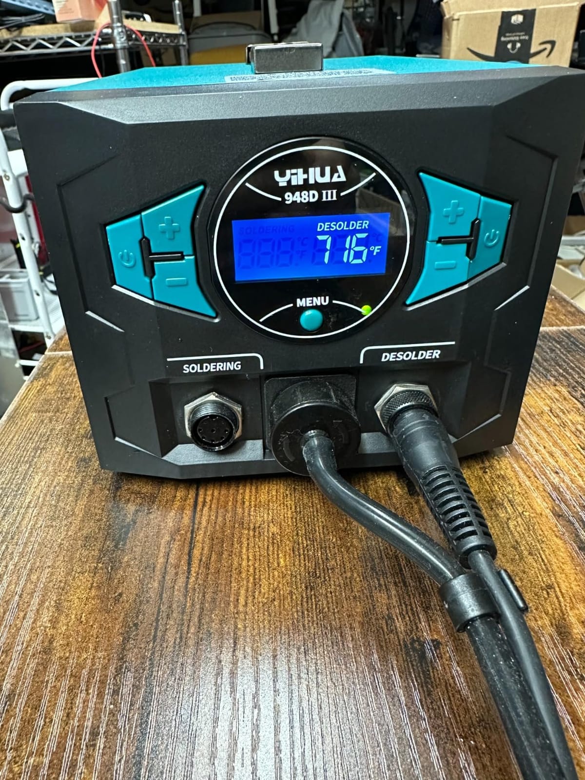 YIHUA 948D III Soldering Iron Desoldering Station Kit with Upgraded Desolder Tool, 110W EVO Solder Iron, Vacuum Pump, 3 Desoldering Nozzles, with Automatic Shutdown, Sleep Mode Functions. customer photo 2