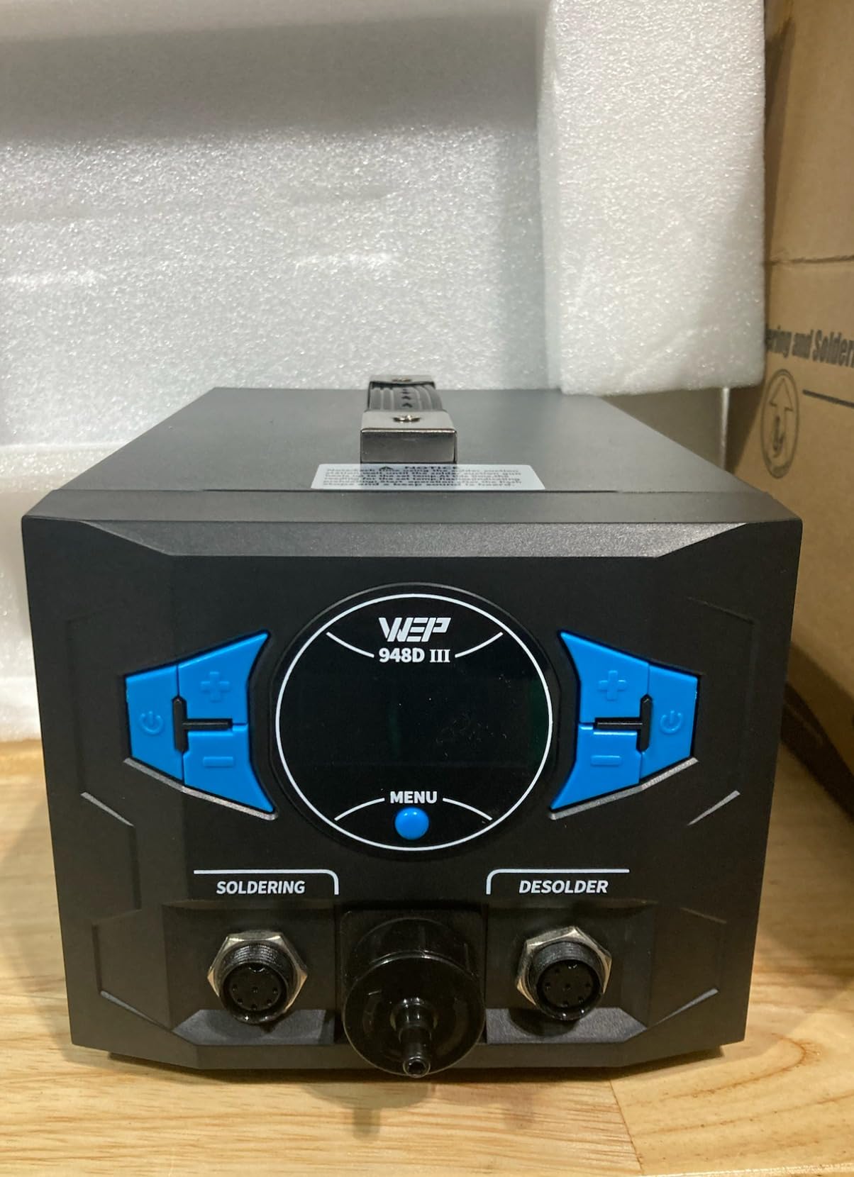 WEP 948D III Upgraded 2-IN-1 ESD Safe Soldering Desoldering Station with Fast-Heating Desoldering Gun & Soldering Iron, Sleep Mode, Automatic Shutdown, Temperature Calibration with 31 Pcs Accessories customer photo 2
