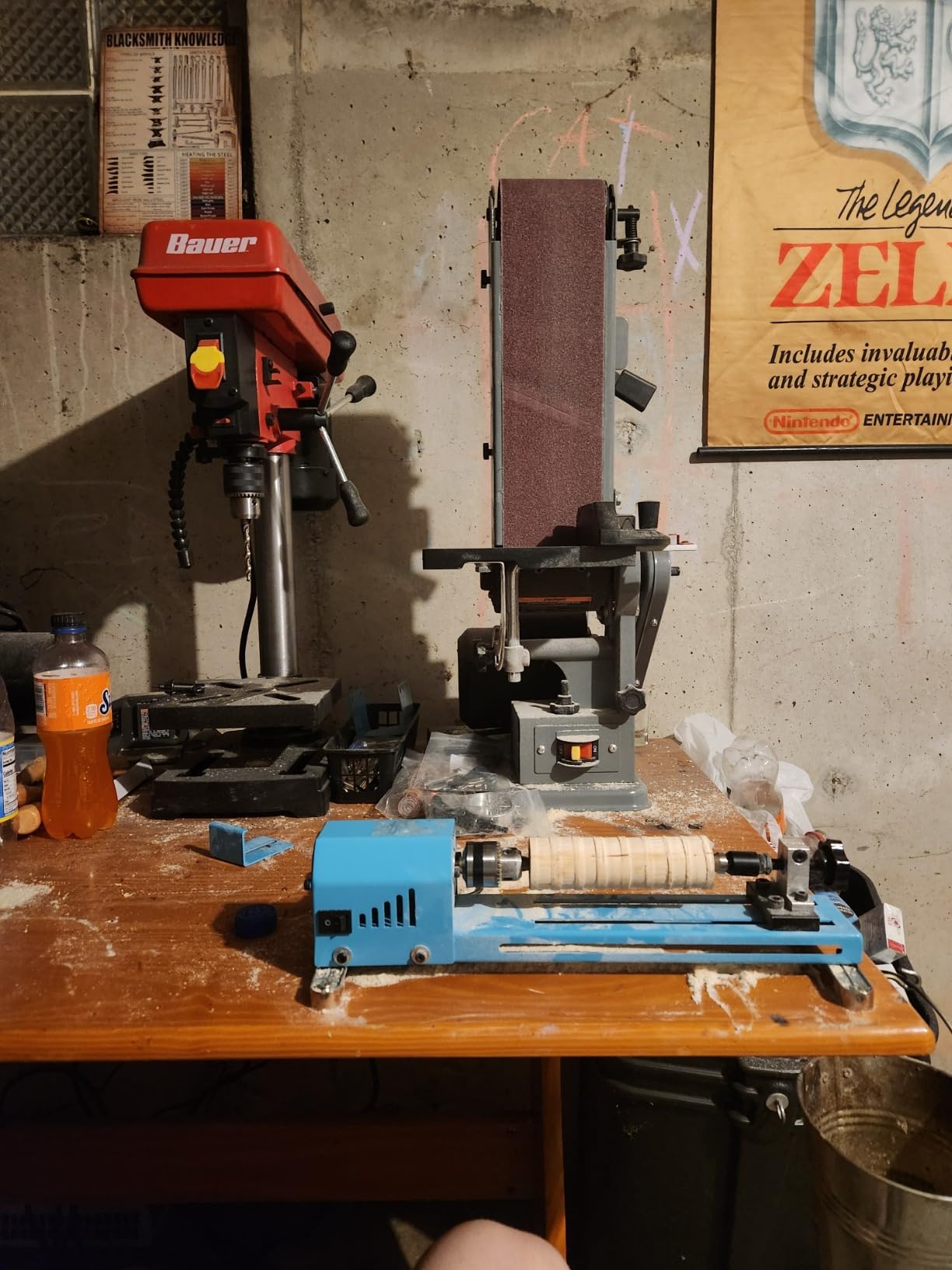 Mini Wood Lathe Machine Multi-Purpose Upgraded And Lengthened Processing Diameter 11inch Support Turning Cutting Sanding Polishing Wood, Professional Customized Tool Accessories customer photo 1