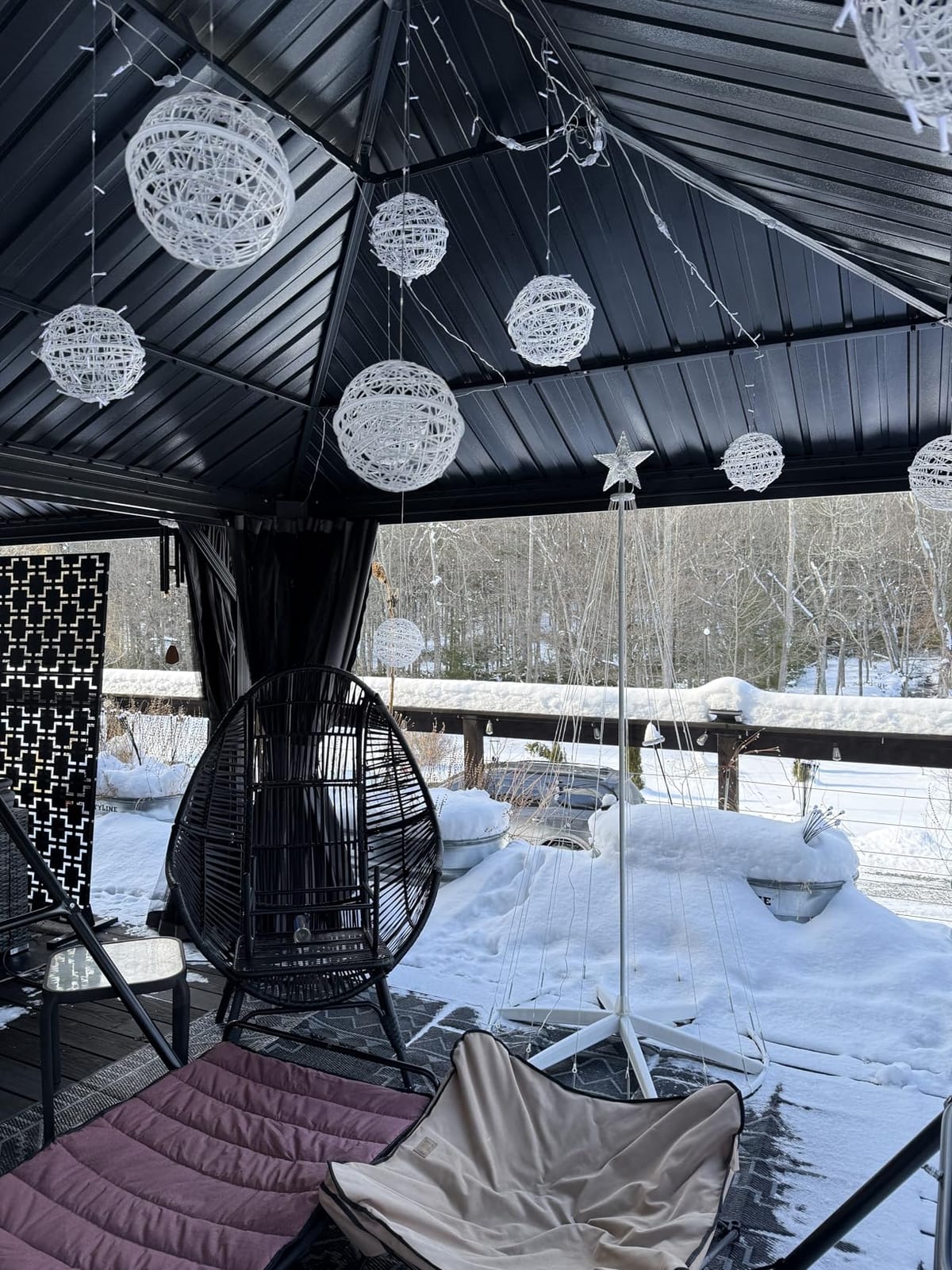 Domi 12x12 Hardtop Gazebo Aluminum Frame, for Outdoor Patios, Grey customer photo 1
