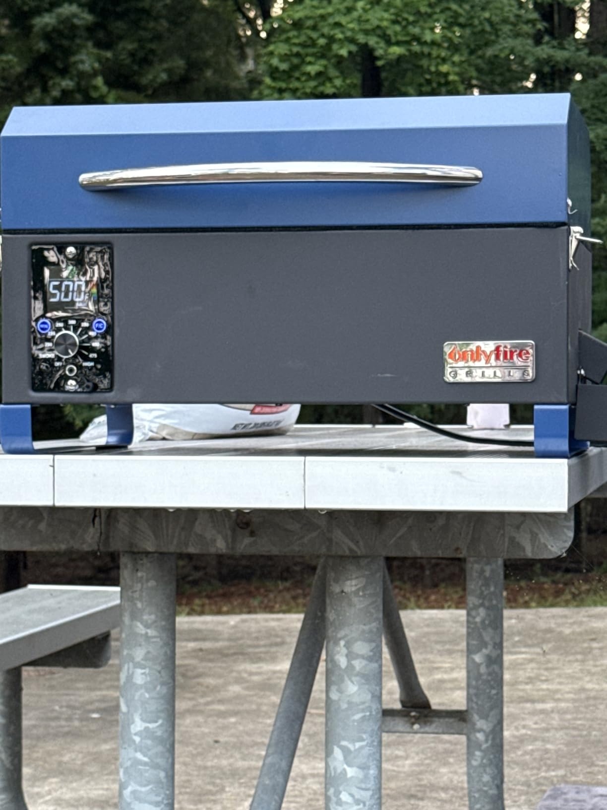 ONLYFIRE GRILLS BBQ Wood Pellet Grill Smoker with Meat Probe, Black GS314 customer photo 2