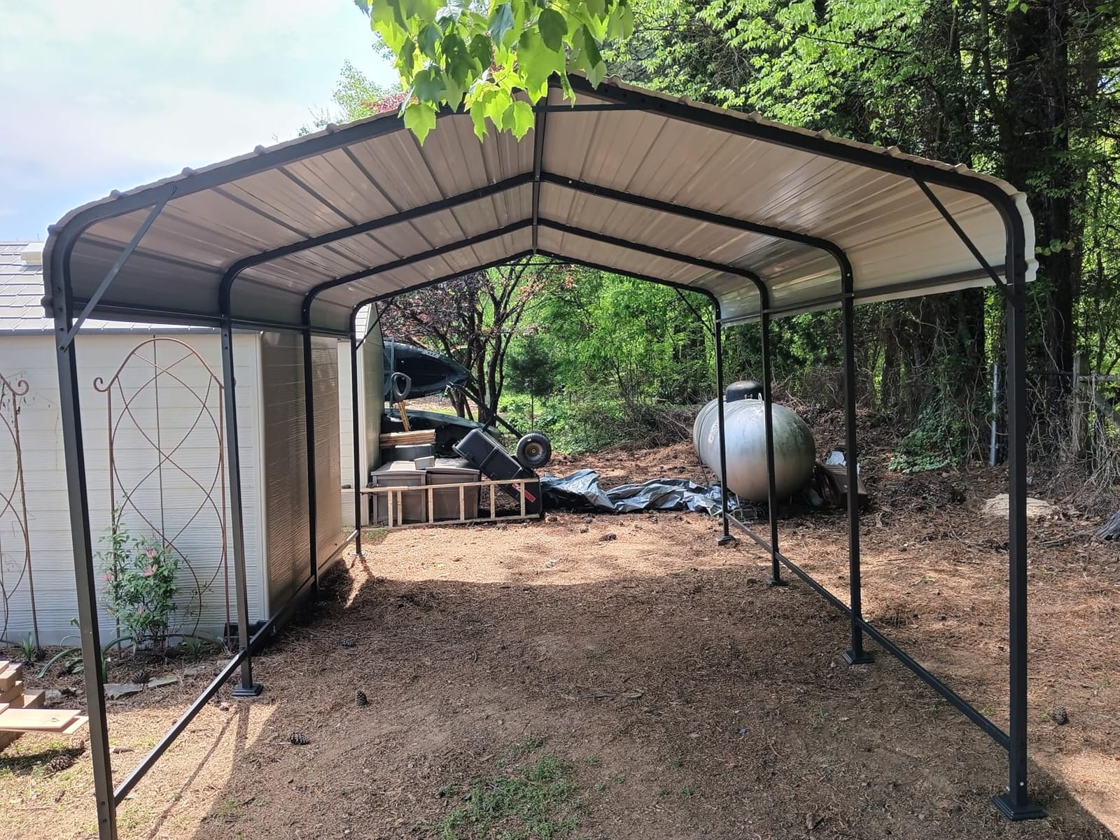 AirWire 12x20 FT Metal Carport Canopy with Reinforced Base customer photo 1