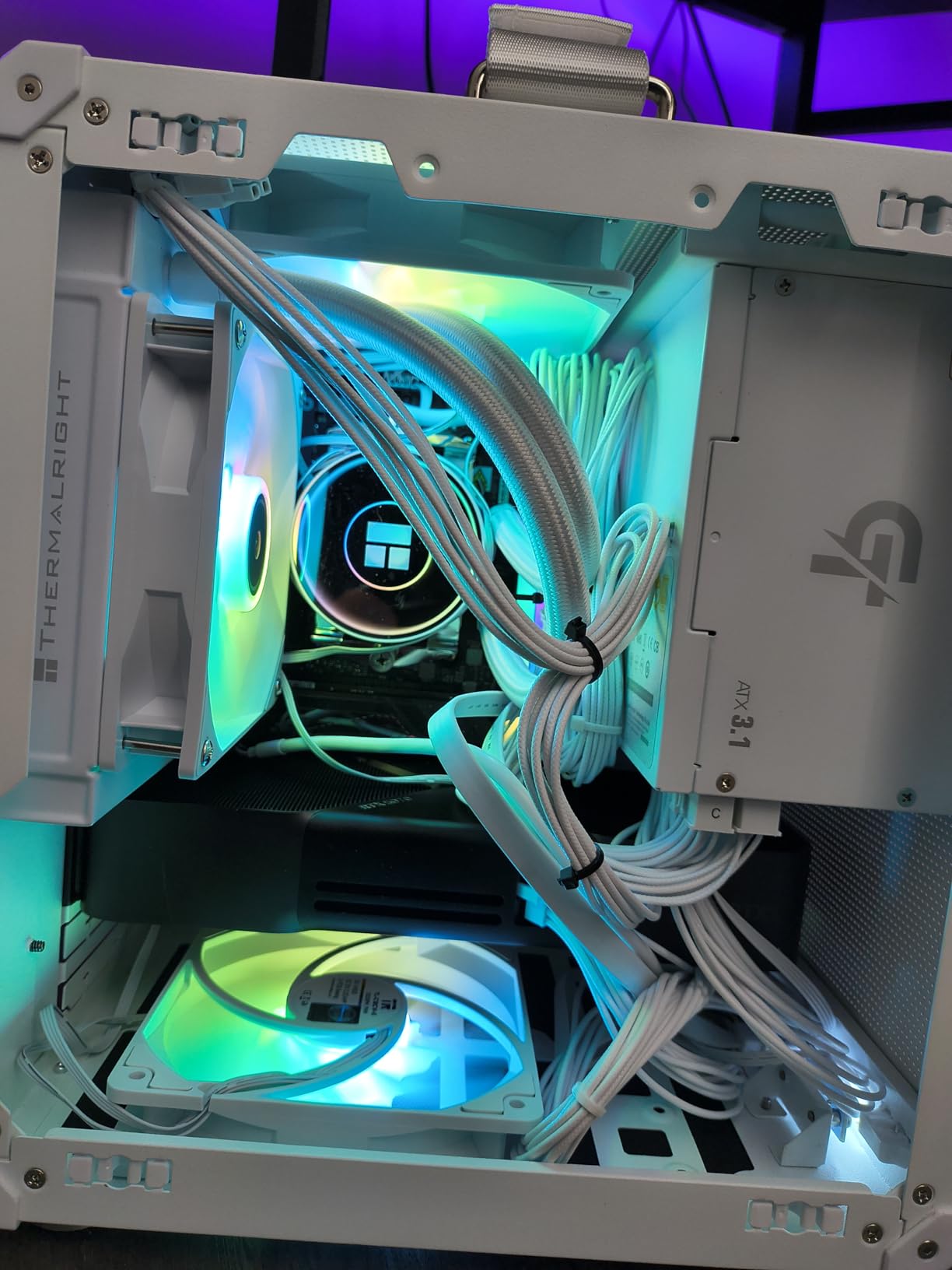 JONSBO C6-ITX White Mini ITX Handled Mesh PC Case, Simple Compact Desktop ITX Chassis, SP MB ITX/Mini-DTX, ATX Power Bite (L140mm Max.), 170mm Tower Cooler, Tool-Free Open SFF Case, White customer photo 1