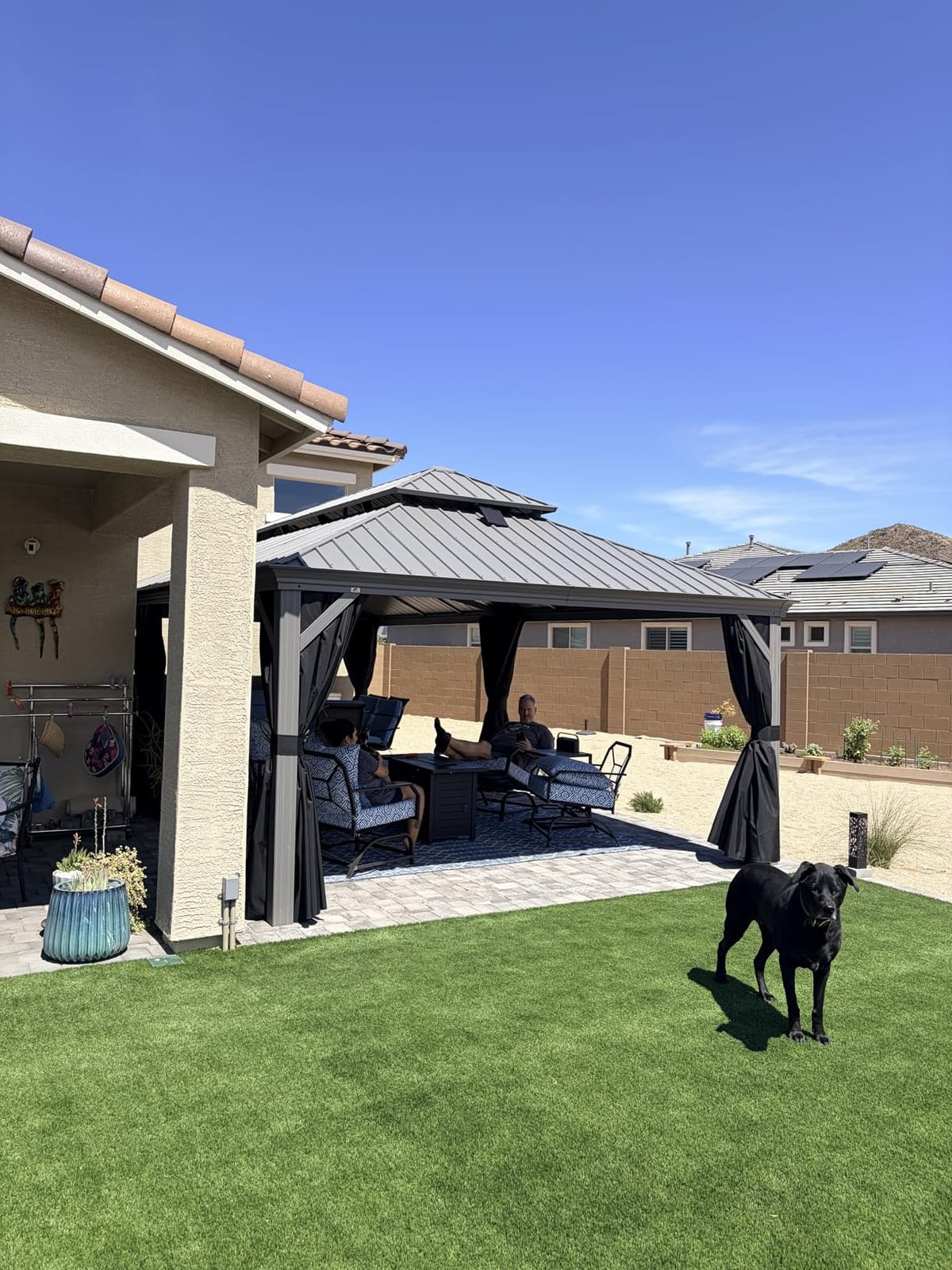 PURPLE LEAF Hardtop Gazebo 14' x 20' w/Lights & 4.7