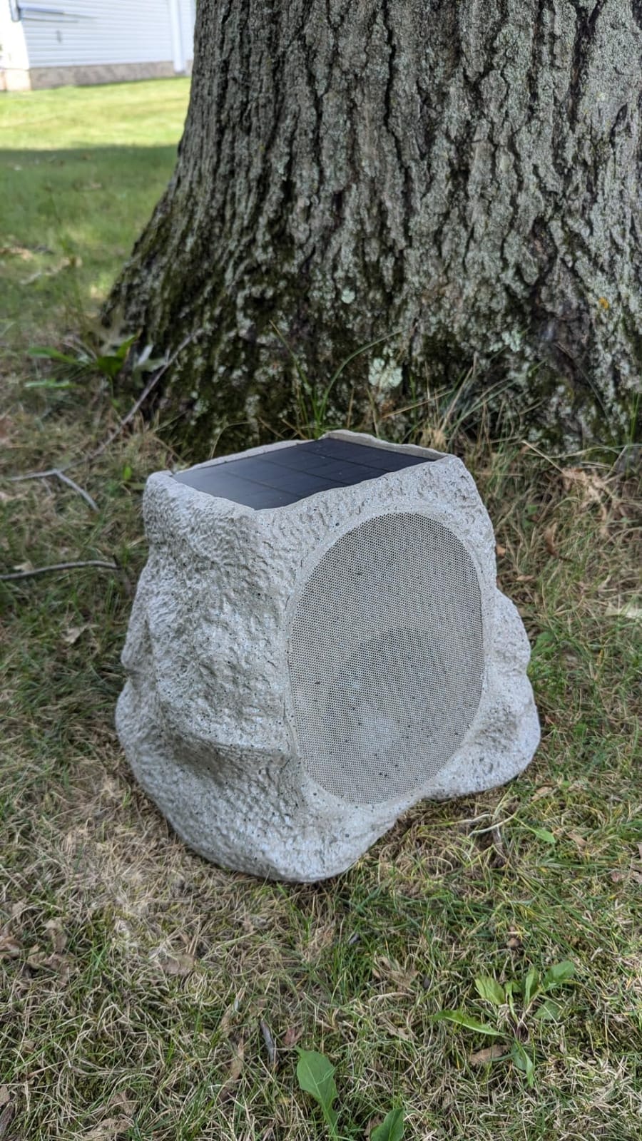 Victrola Rock Speaker Connect, Stone, Wireless Outdoor Speaker with Bluetooth 5.3, 22-Hour Battery Life, Portable Speaker with Solar Charging, IP65 Waterproof Speaker - Pair customer photo 2