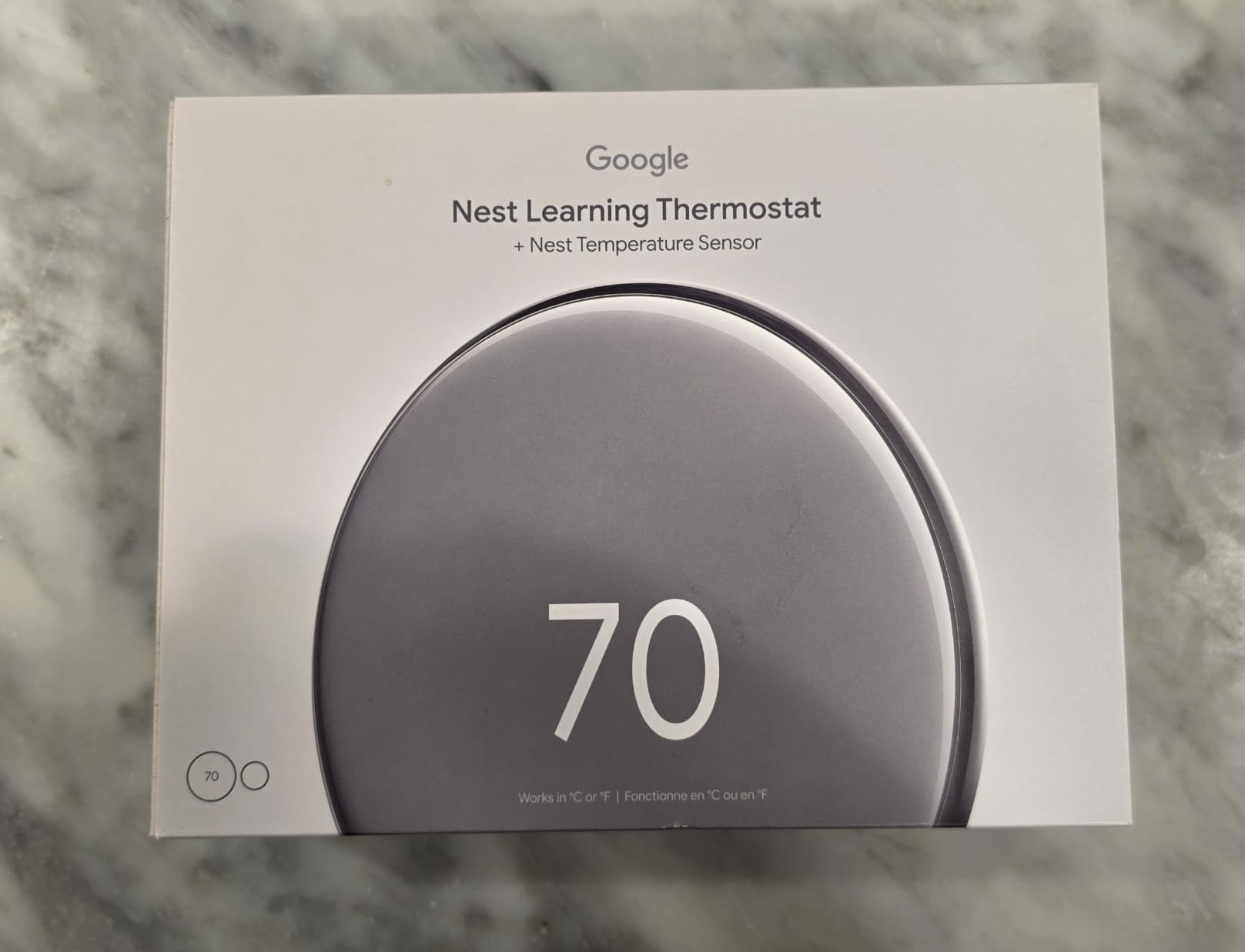 Google Nest Learning Thermostat (4th gen) + Nest Temperature Sensor (2nd gen) - Obsidian customer photo 2
