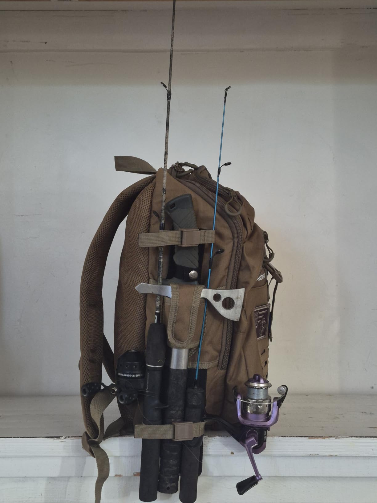 Piscifun Fishing Tackle Backpack, Rod & Gear Holder, Water-Resistant customer photo 2