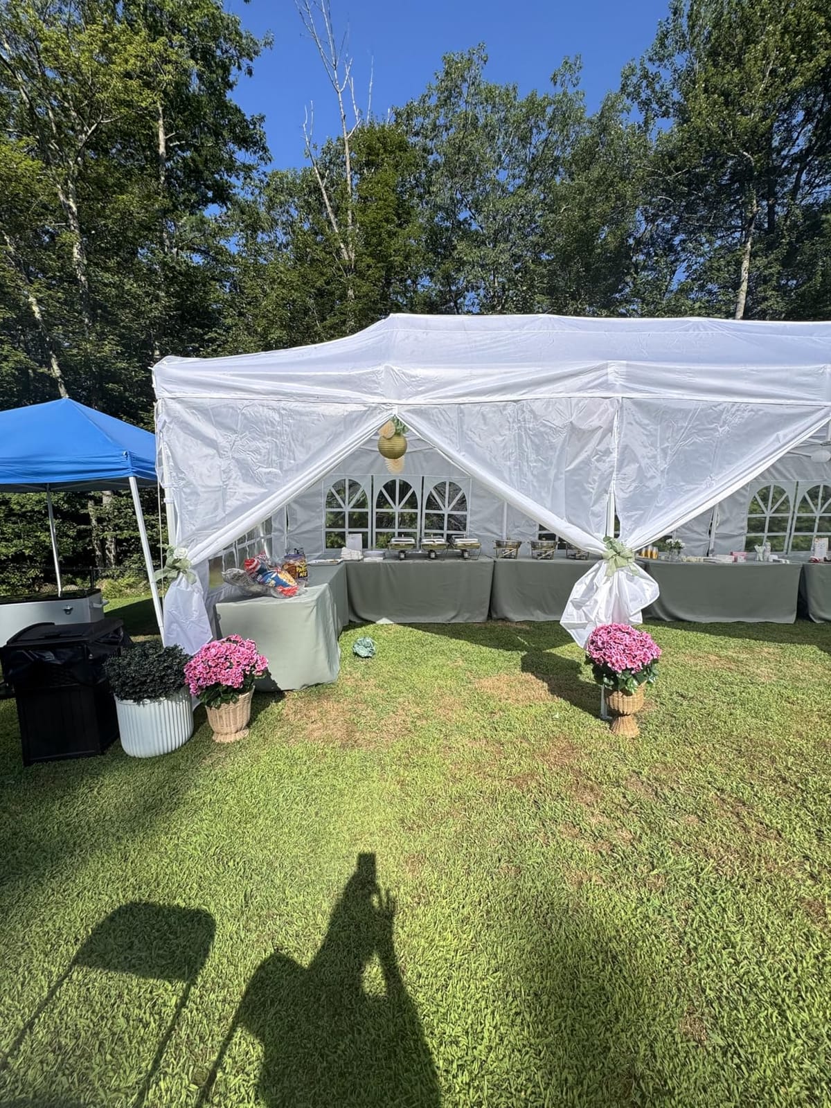 Hoteel 10x10 Heavy Duty Pop Up Canopy Tent with 4 Sidewalls, Black customer photo 1