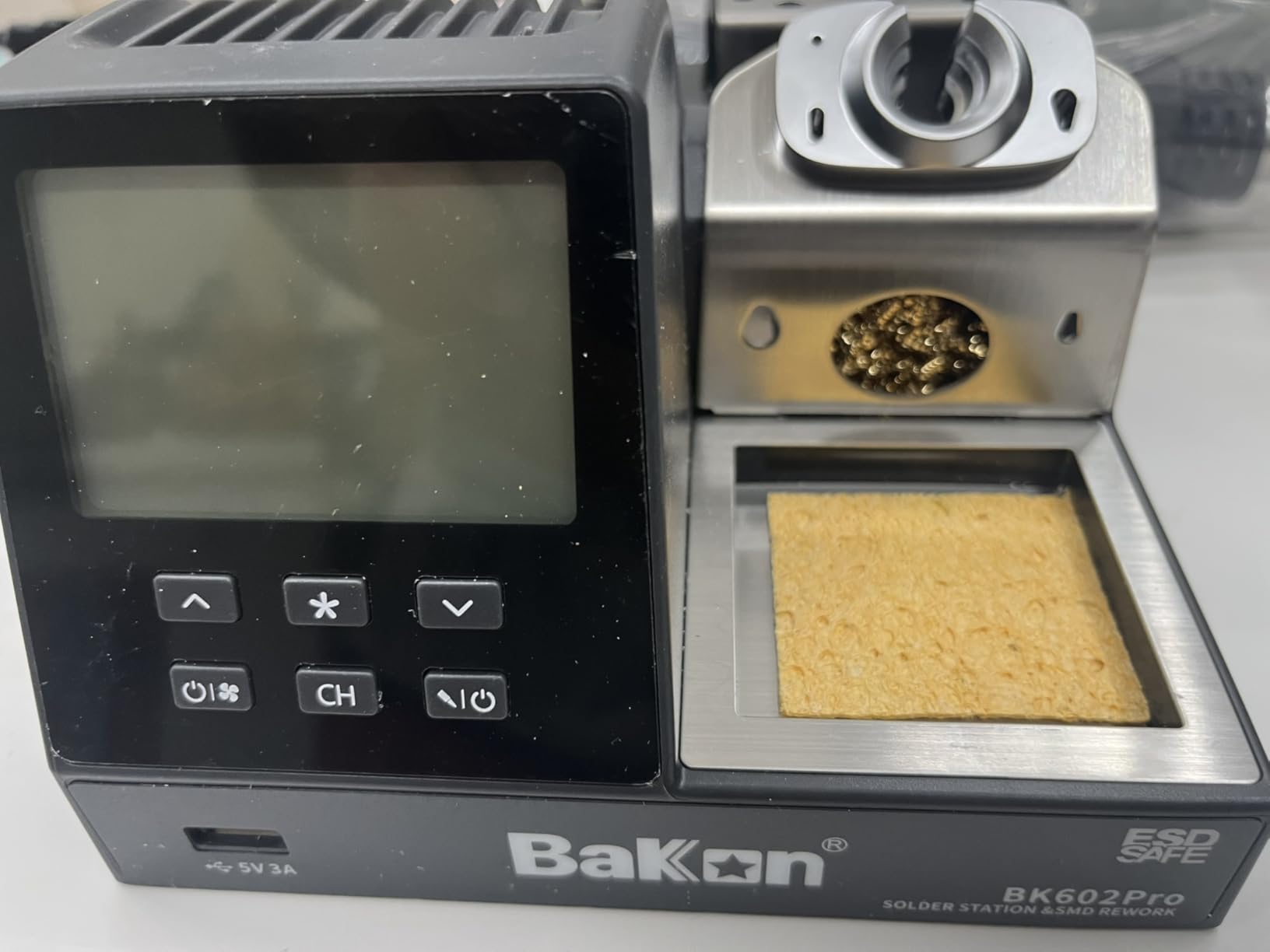 BK602S 2 in1 Soldering Iron Hot Air Rework Station,Digital Soldering Welding Iron Kit for Electronic DIY Circuit Work, Rapid Heat up Solder Station,Auto Sleep,ºC/ºF Conversion customer photo 2