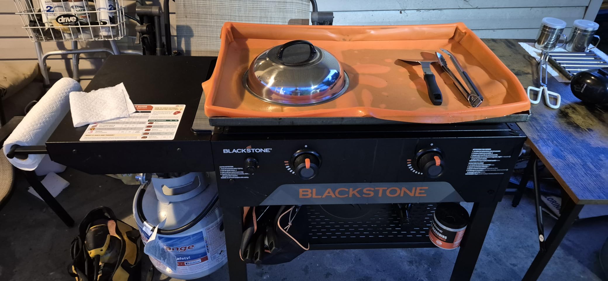 Blackstone 28 Inch Original Omnivore Griddle 2206, Blackstone 2 Burner Griddle Outdoor Flat Top Grill, Propane Portable Gas Grill customer photo 2
