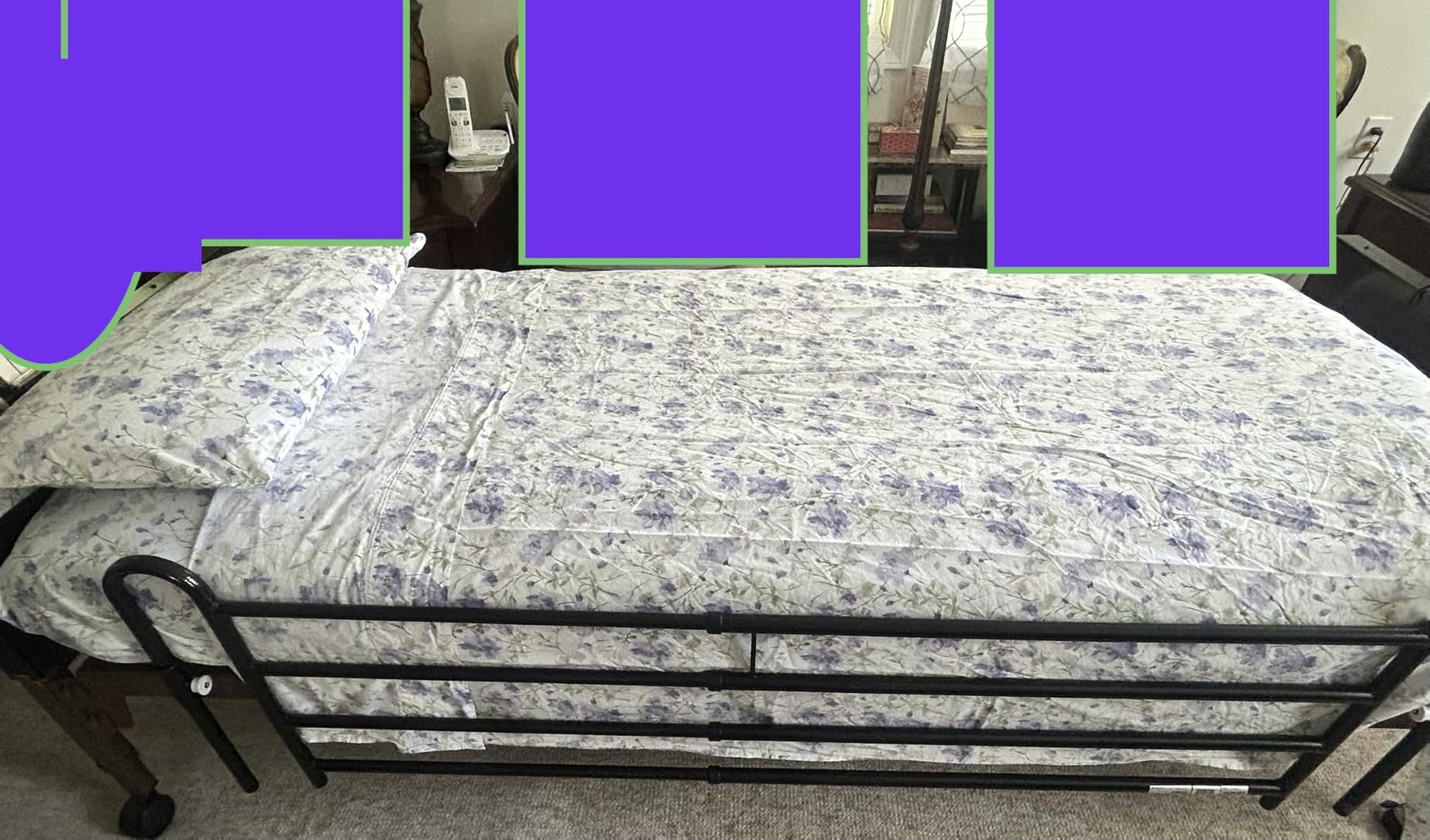 RUVANTI 100% Cotton Organic Queen Sheet Set, Percale Weave, Obsessed Stems customer photo 1
