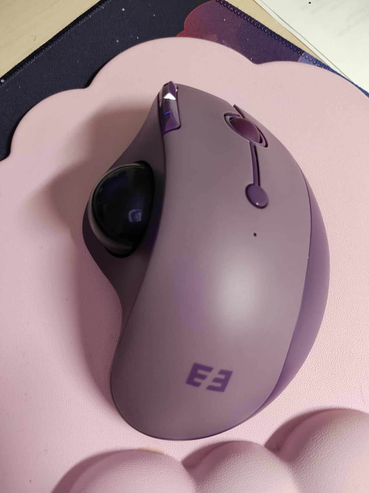 seenda Wireless Trackball Mouse, Ergonomic Bluetooth Rollerball Mouse,Black customer photo 2
