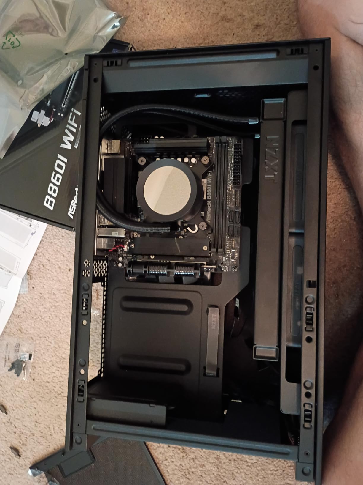ASRock Intel Core Ultra B860 LGA1851 B860I WiFi 6E DDR5 8933 MHz 128GB M.2 Mini ITX Motherboard SATA3 6.0 Gb/s PCIe 5.0 customer photo 1