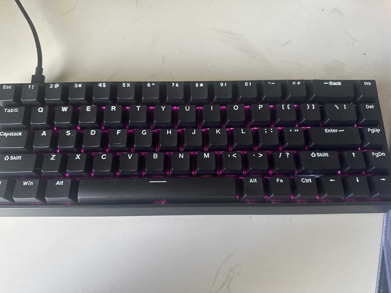 AULA WIN68 HE Mechanical Gaming Keyboard 60%, Hall Effect Magnetic Switch, Fast Trigger Mode Adjustable Actuation, 8000Hz Polling Rate, RGB Backlit, Wired Black Keyboard for Laptop/PC Gamer customer photo 1