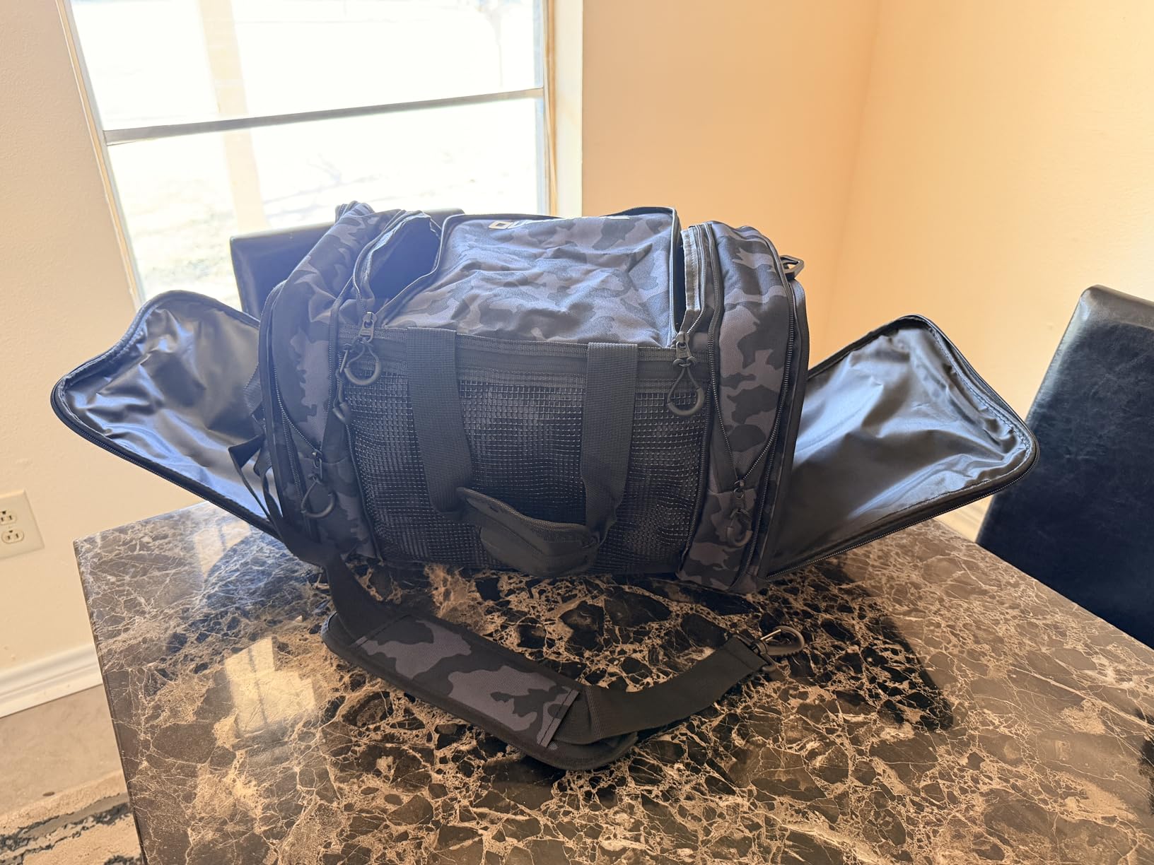 PLUSINNO Tackle Bag - Expandable Fishing Bag for Saltwater & Freshwater - Water Resistant Fishing Gear Shoulder Bag For Men, All-purpose Carrying Bags for Outdoors customer photo 1