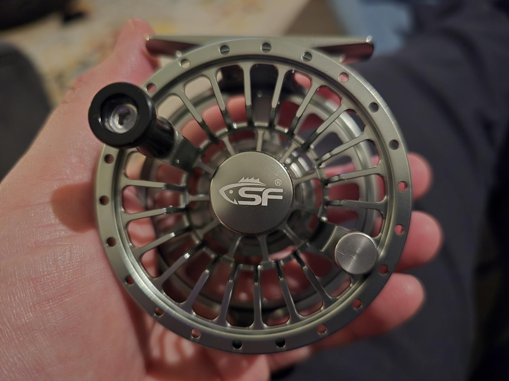 SF Premium SF005 Fly Fishing Reel Aircraft-Grade Aluminum 3/4/5, 5/6/7, 7/8/9 WT Dust-Proof Sealed Drag Free Reel Case Perfect for Trout & Bass customer photo 2