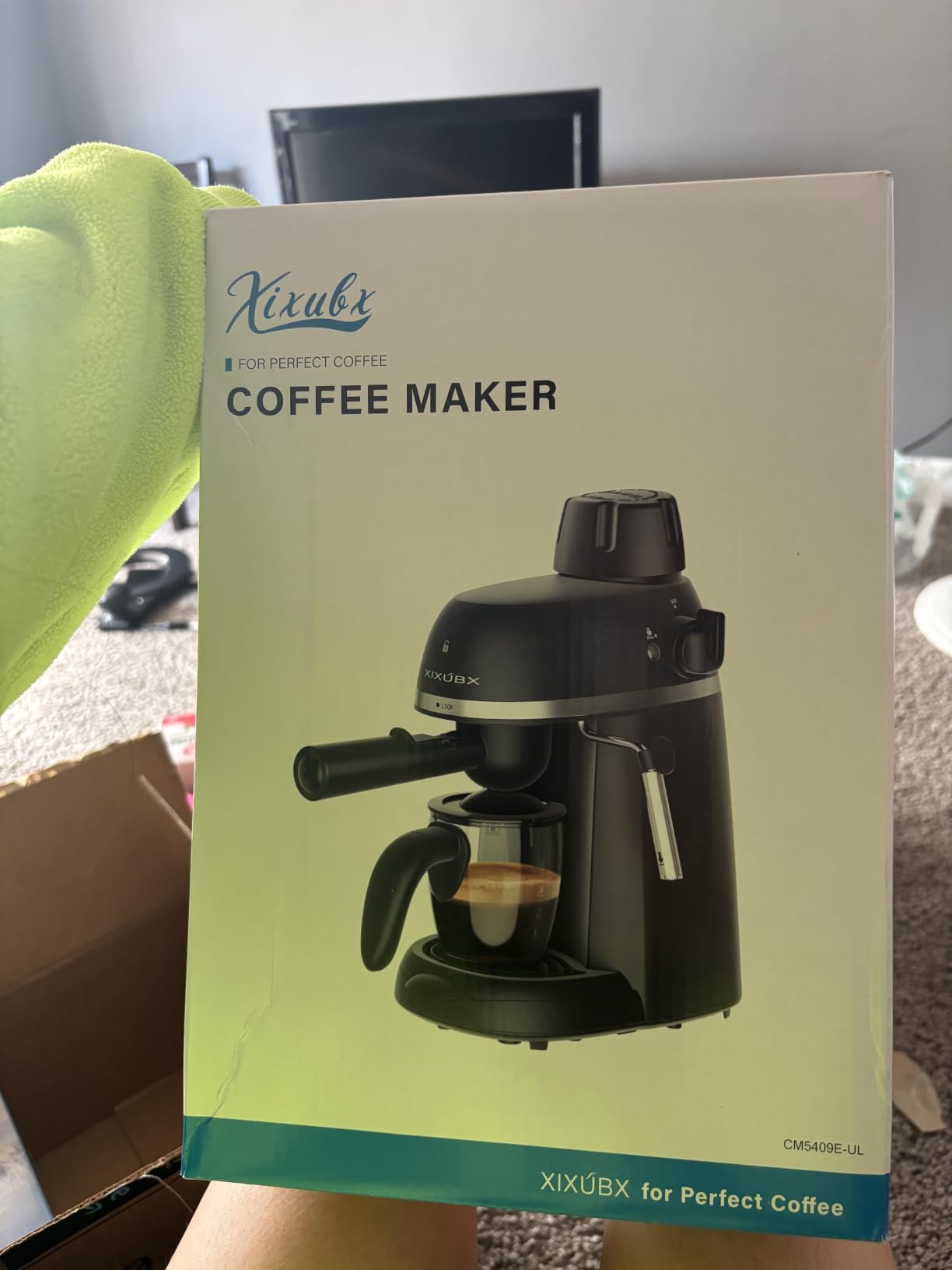 XIXUBX Compact Espresso & Cappuccino Machine, 3.5 Bar with Steam Wand customer photo 2