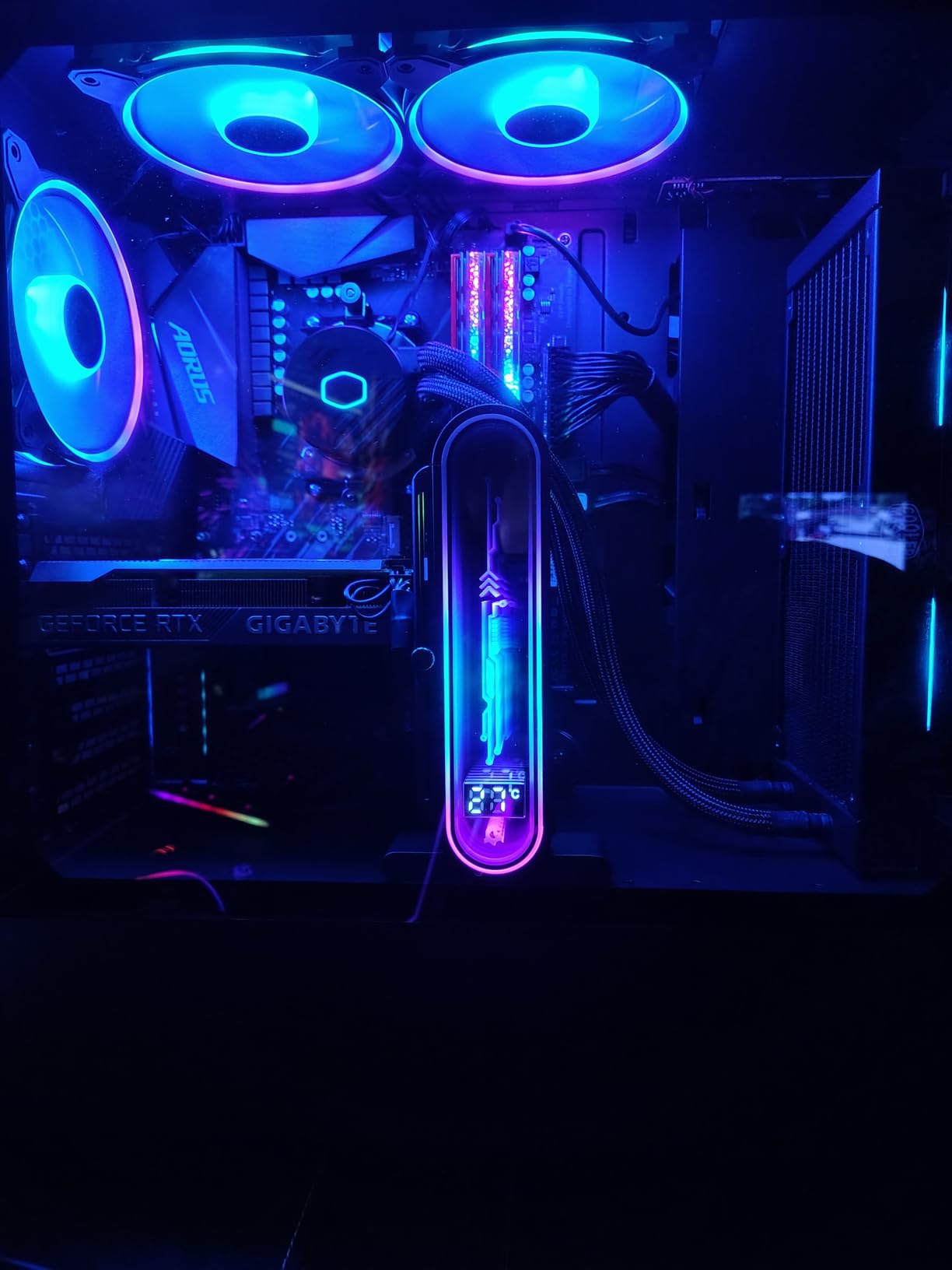 TGDGAMER GPU Support Bracket with ARGB, Temp Display & Height Adjustable customer photo 1