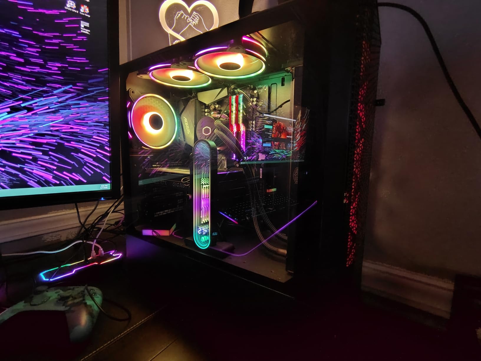 TGDGAMER GPU Support Bracket with ARGB, Temp Display & Height Adjustable customer photo 2