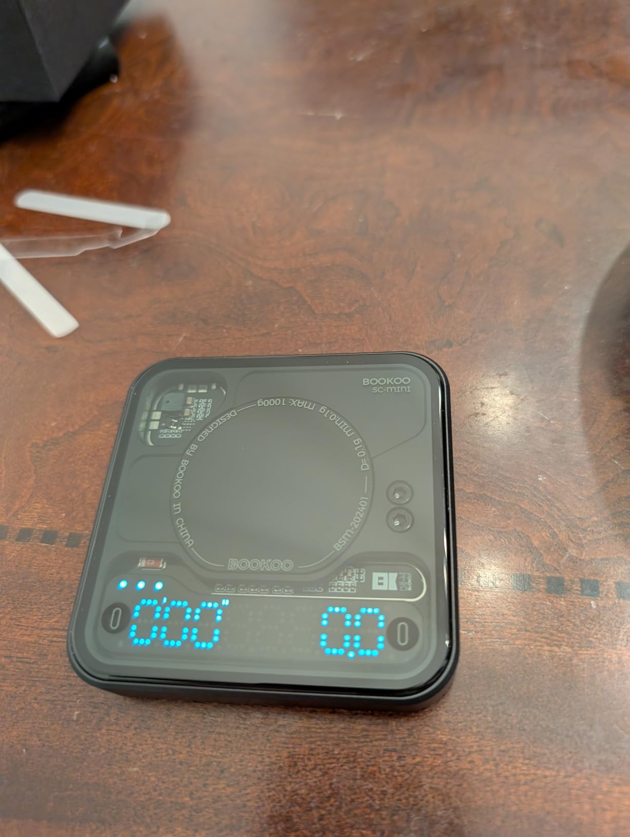 BOOKOO Coffee Scale Espresso Scale with Timer Mini Digtial Coffee Scale Rechargeable with Auto Mode Flow Rate Mode for Coffee Extraction Scale for Coffee APP Bluetooth Connection Coffee Bean Scale customer photo 1