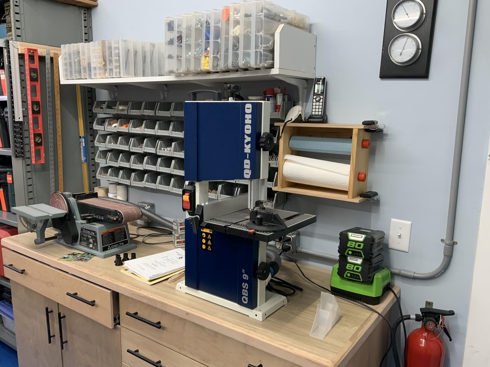 Band Saw, 14 Inch Bandsaw for Woodworking, 1445 & 2950 FPM Dual-Speed Bandsaw, 2 HP，120 V 14-Amp Motor, Band Saws with Solid Cast Iron Table, Iron Bandsaws with Overload Protection customer photo 2