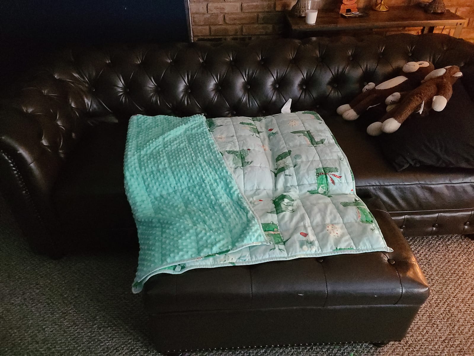Sivio Weighted Blanket for Sleep, 5lbs, 36 x 48 inches, Blue Dinosaur customer photo 1