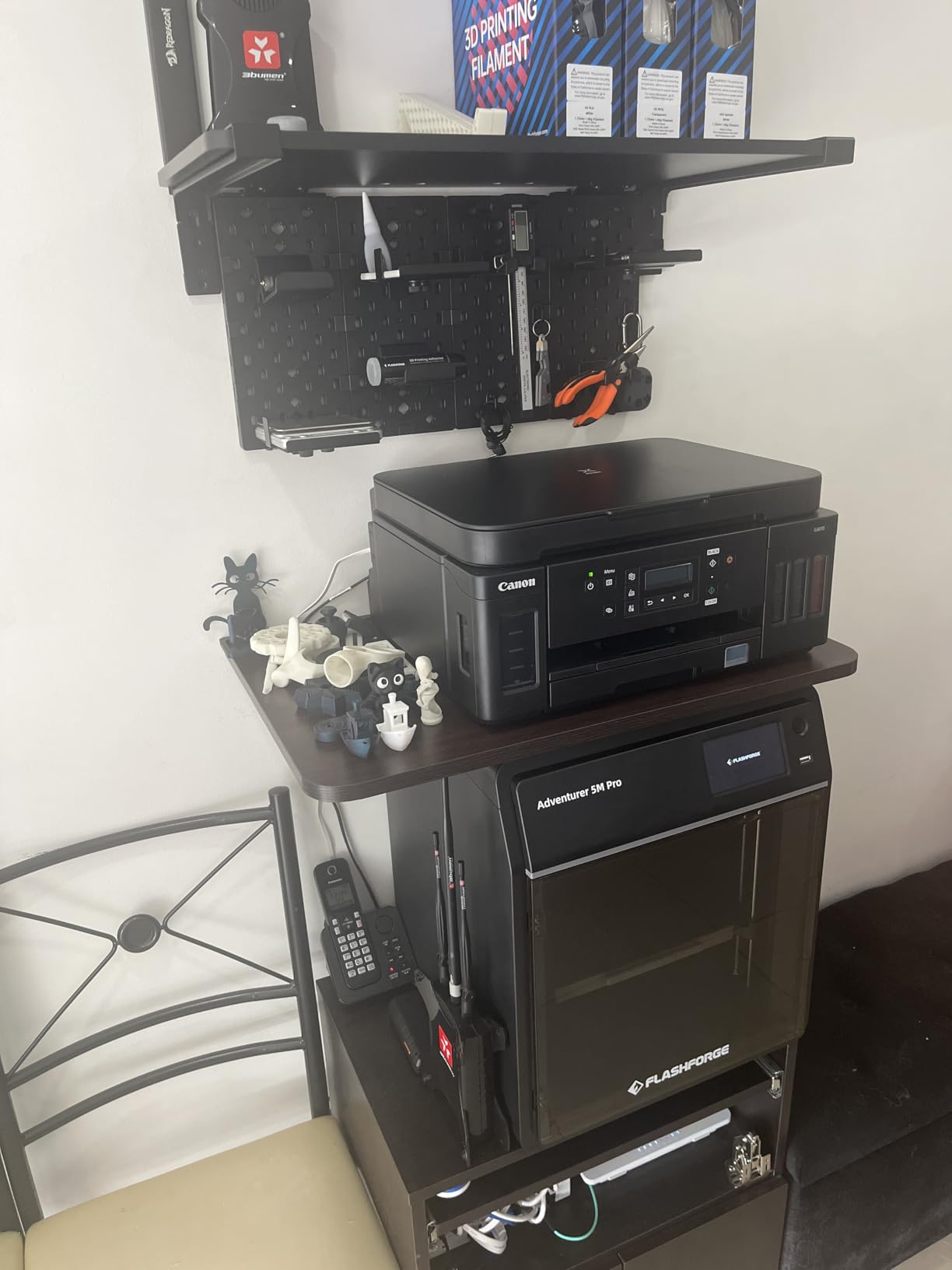 FLASHFORGE AD5M Pro 3D Printer, CoreXY 600 mm/s Printing Speed, 0.4 & 0.6mm 3s Quick-Swap 280°C Nozzles, 1-Click Auto Leveling, Fully Enclosed, 220×220×220mm Build Volume customer photo 2