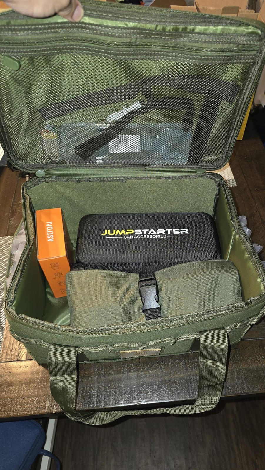 Tactical Camping Storage Bag 18L Utility Tote Bag Camp Kitchen and Trunk Organizer (Army Green) customer photo 1
