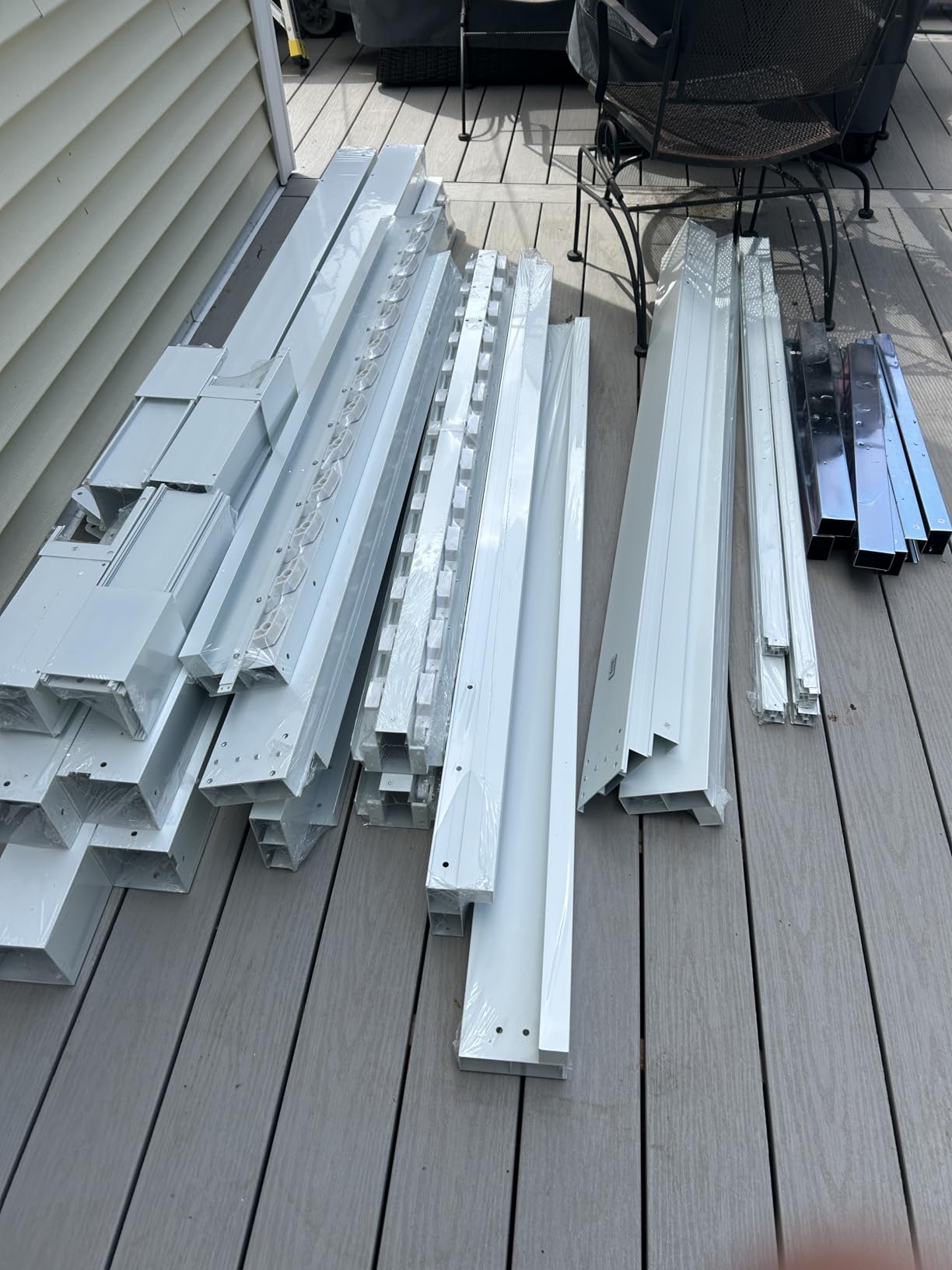 Domi Outdoor Pergola 10' x 12', Aluminum Louvered Pergola with Adjustable Louvers, Full Aluminum Frame, Built-in Gutter System, Modern Patio Gazebo for Deck Garden Patio, Brown customer photo 1