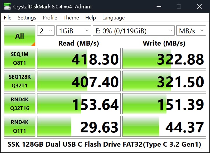 SSK 2TB USB C Flash Thumb Drive up to 550MB/s Dual USB C+A Memory Stick customer photo 1