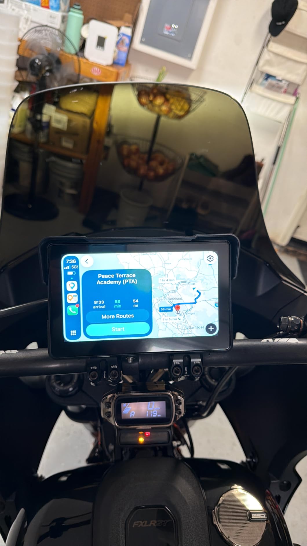 Wireless Motorcycle Apple Carplay,7 Inch Portable Motor GPS Navigation with Apple Carplay & Android Auto,Siri & Google Assistant, Anti-Glare/Bluetooth 5.2/ Voice Control/ IP69K Waterproof Touchscreen customer photo 2