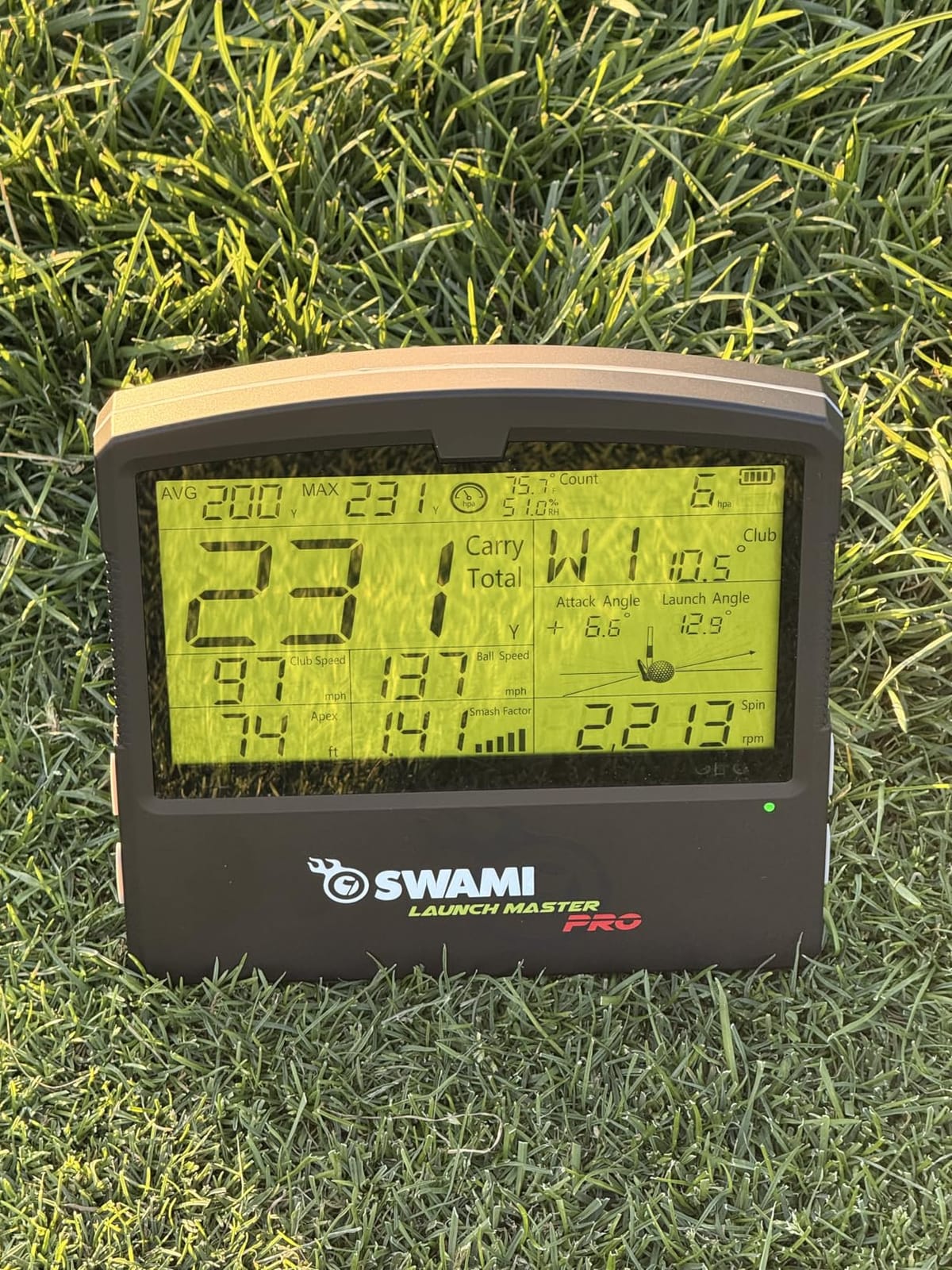 Izzo Golf Swami Launch Master Pro Golf Launch Monitor customer photo 1