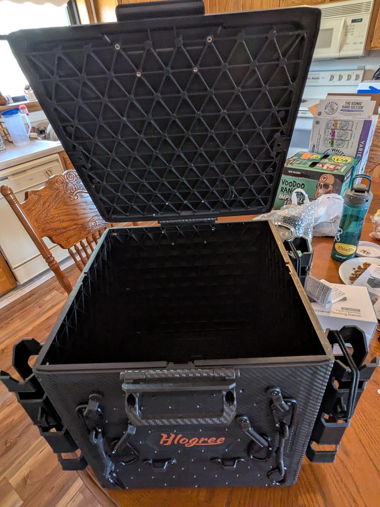 HLOGREE FlexCrate Kayak Fishing Crate with 4 Rod Holders, 13''x13''x13'' customer photo 2