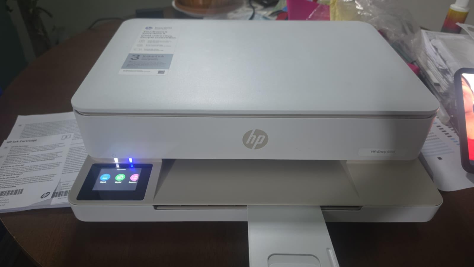 HP Envy 6155 Wireless All-in-One Color Inkjet Printer, Print, Scan, Copy, Duplex Printing Best-for-Home, 3 Month Trial of Instant Ink Included, AI-Capable (C2WR7A) Portobello customer photo 2