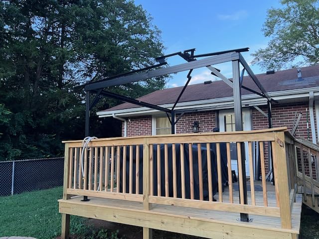 Aoxun Gazebo 12x16 Hardtop Gazebo with Double Galvanized Steel Roof, Brown customer photo 2