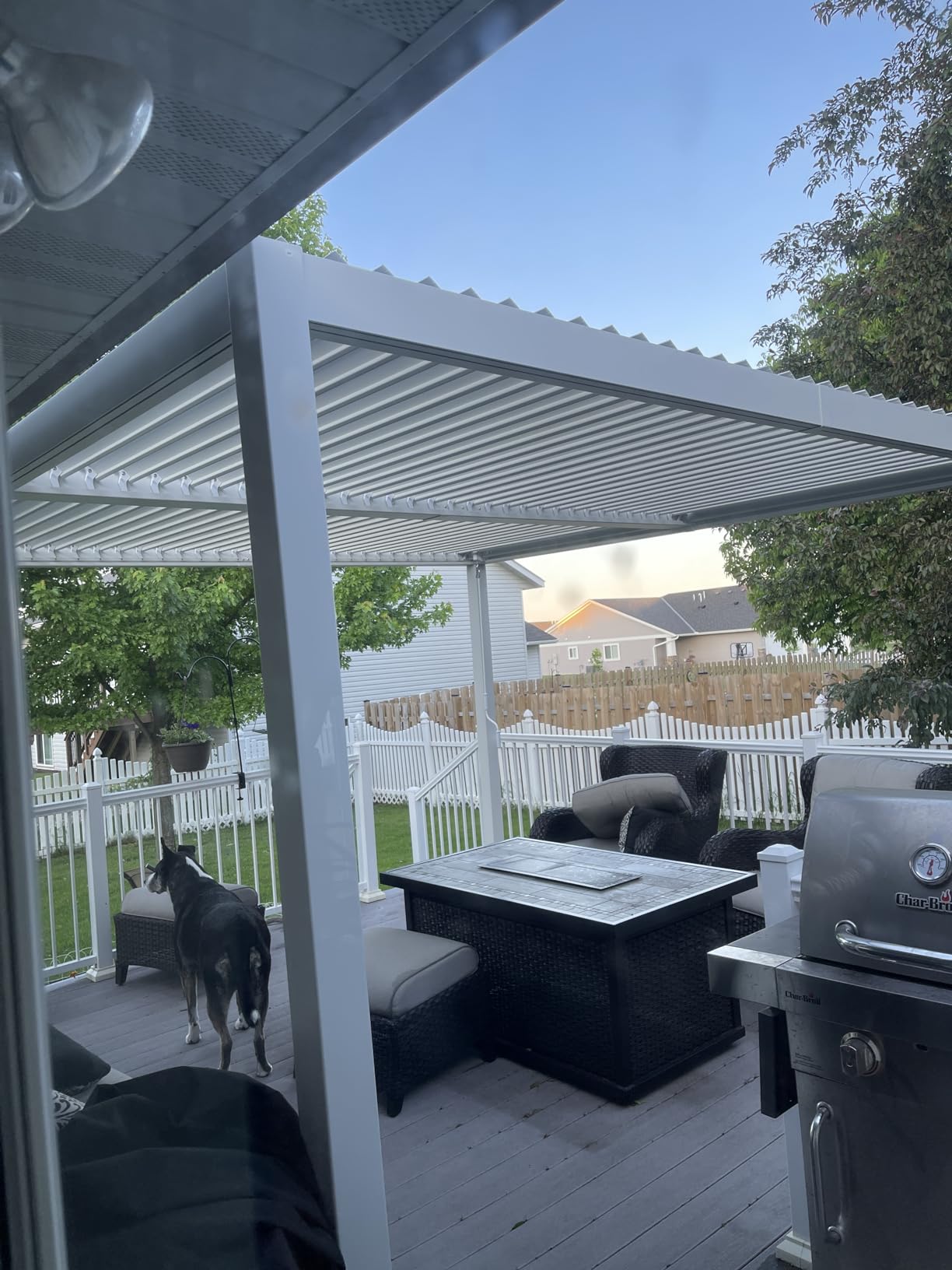Kozyard Outdoor Louvered Pergola 12' x 20' Sun Shade Aluminum Patio Shelter customer photo 1