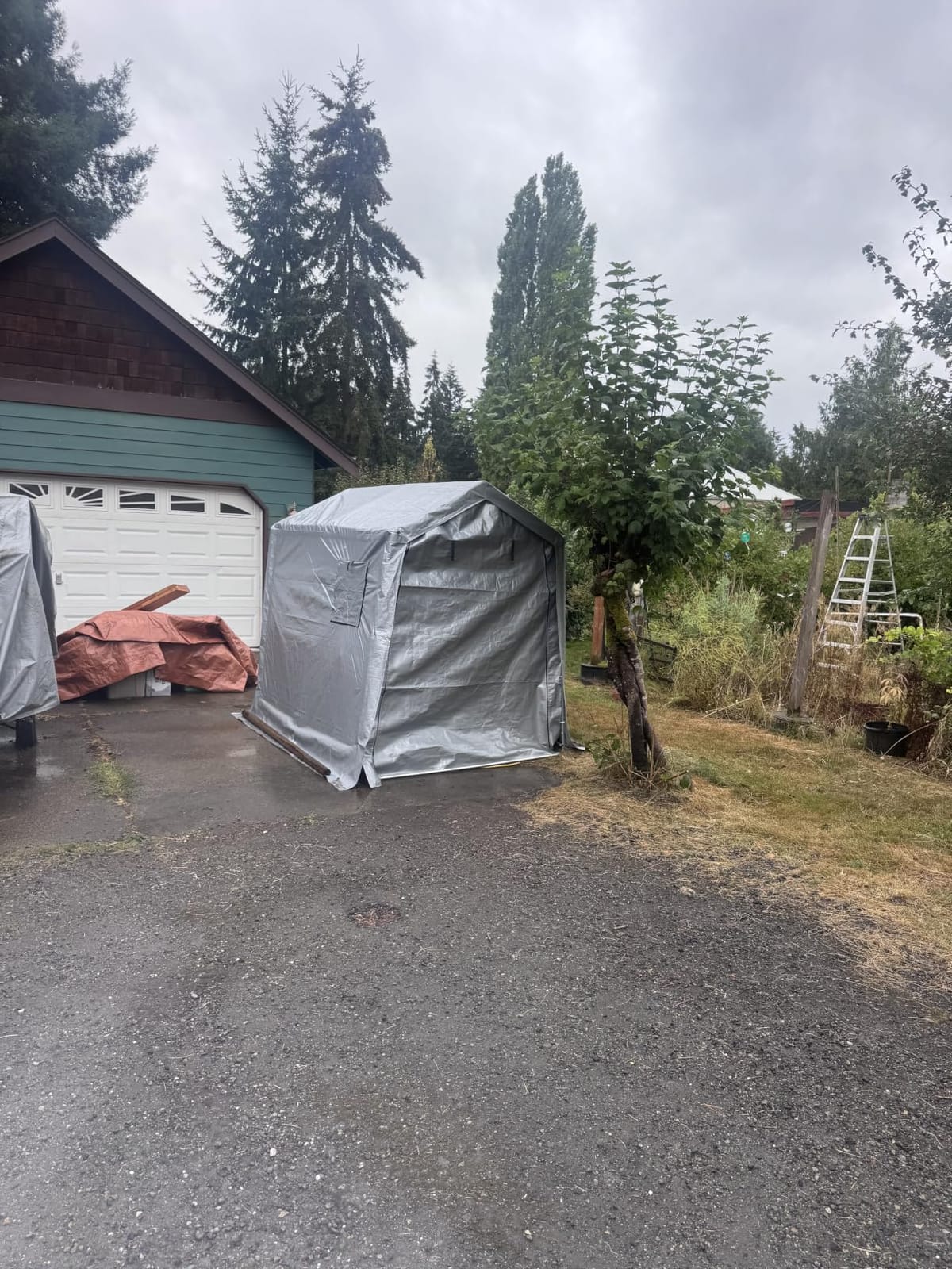 Aoxun 12x20 FT Carport, Heavy Duty Car Canopy for Car, Boat, SUV,Gray customer photo 1