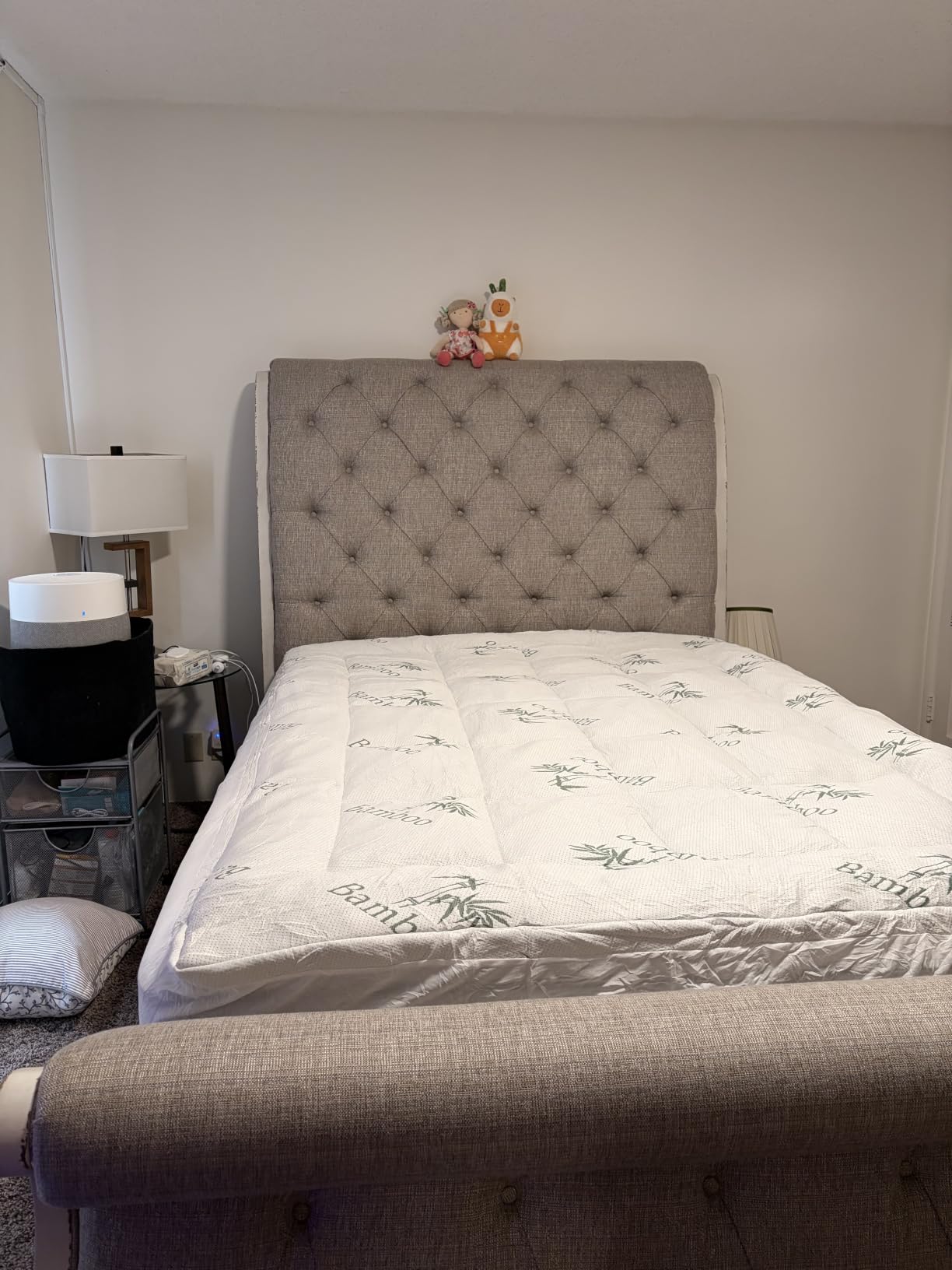 DOWNCOOL Queen Mattress Topper Memory Foam, Viscose Derived from Bamboo customer photo 1