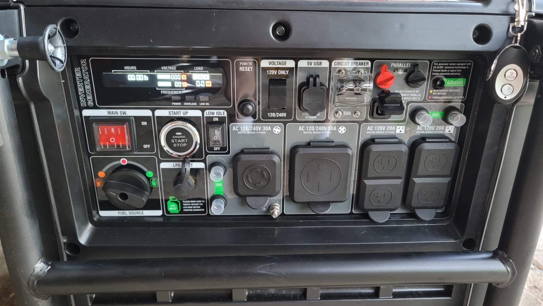 GENMAX 15000W Tri-Fuel Portable Generator - 2025 Model with ATS, CO Sensor, Digital Display & 50A Output Perfect for Home Backup, Construction Sites & Emergency Power (GM15000ET) customer photo 2