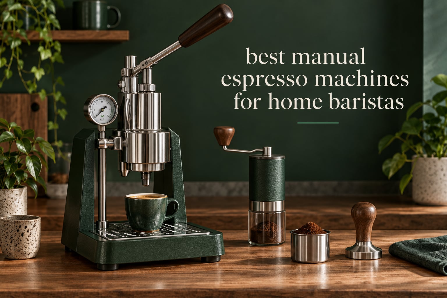 best manual espresso machines for home baristas