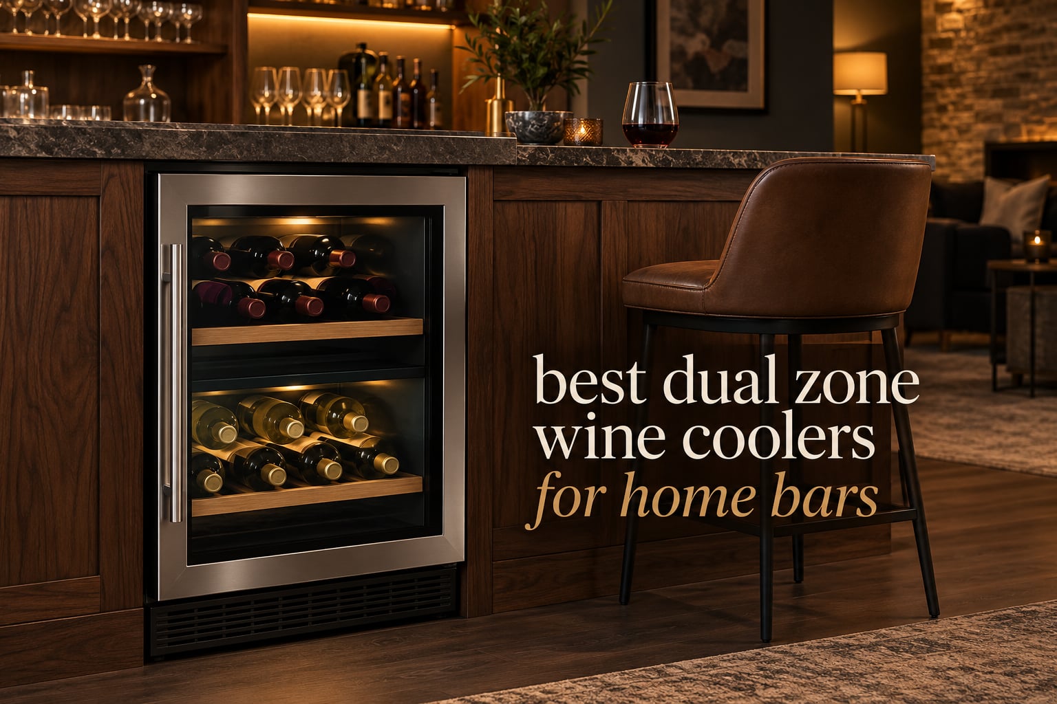 best dual zone wine coolers for home bars