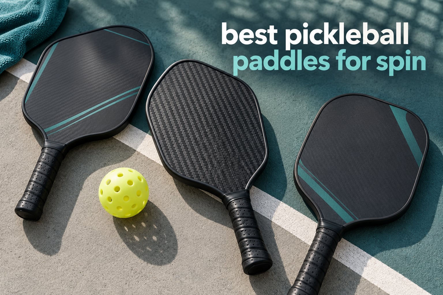 best pickleball paddles for spin