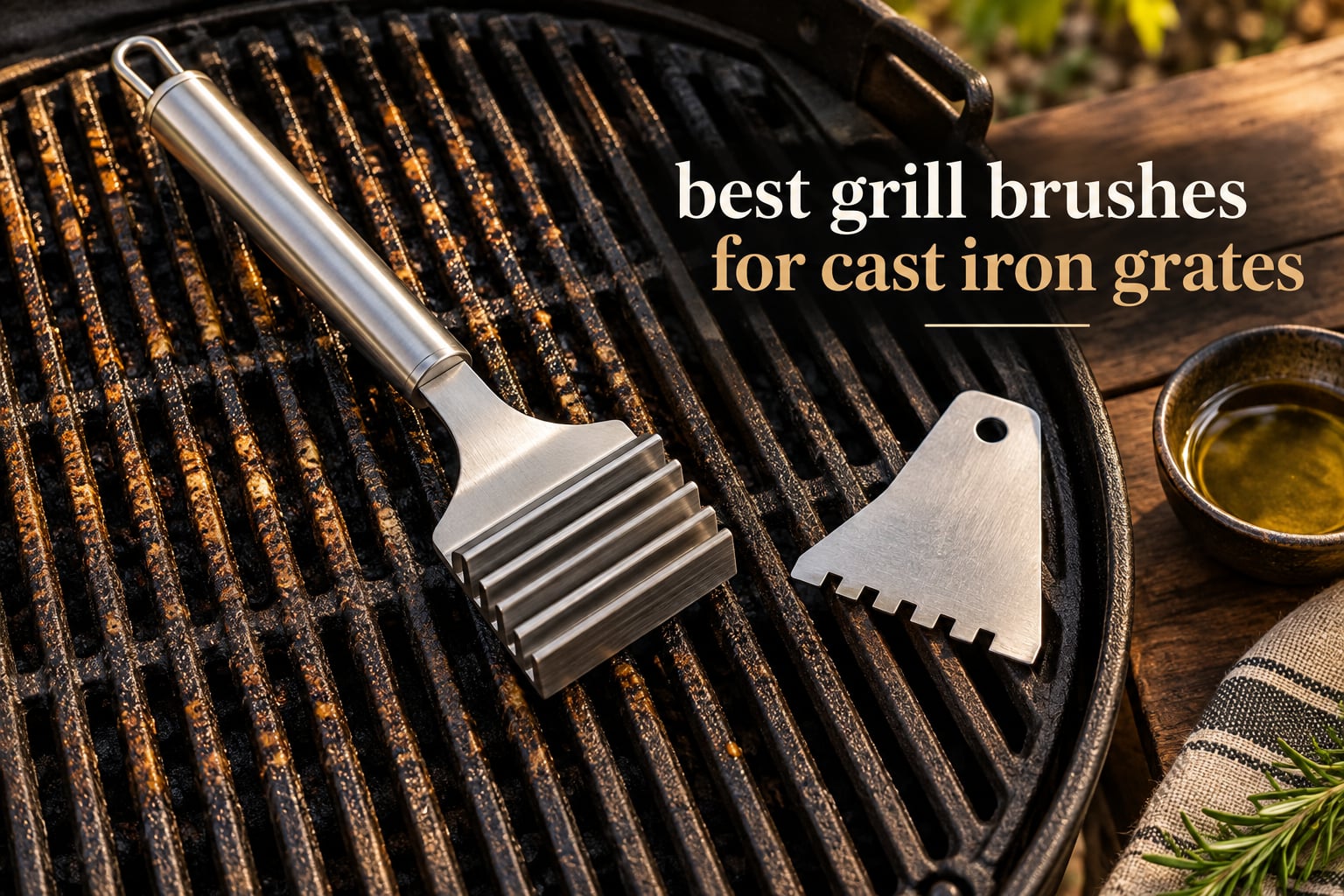 best grill brushes for cast iron grates
