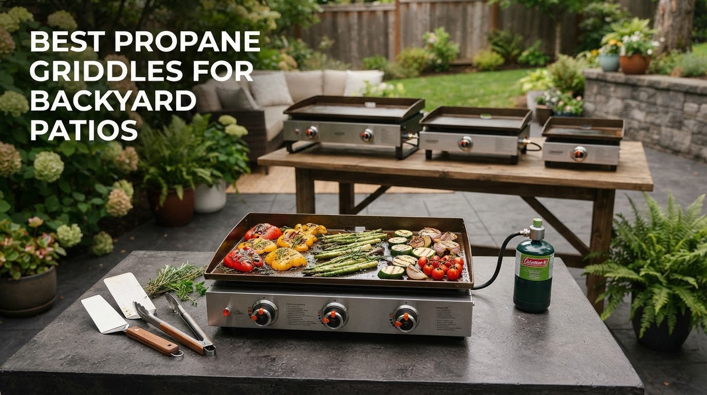 best propane griddles for backyard patios