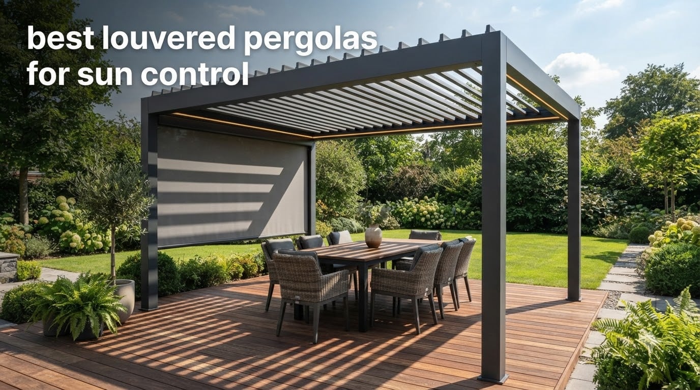best louvered pergolas for sun control