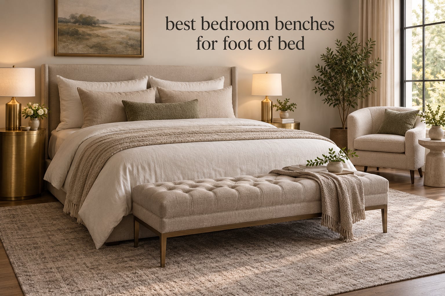 best bedroom benches for foot of bed
