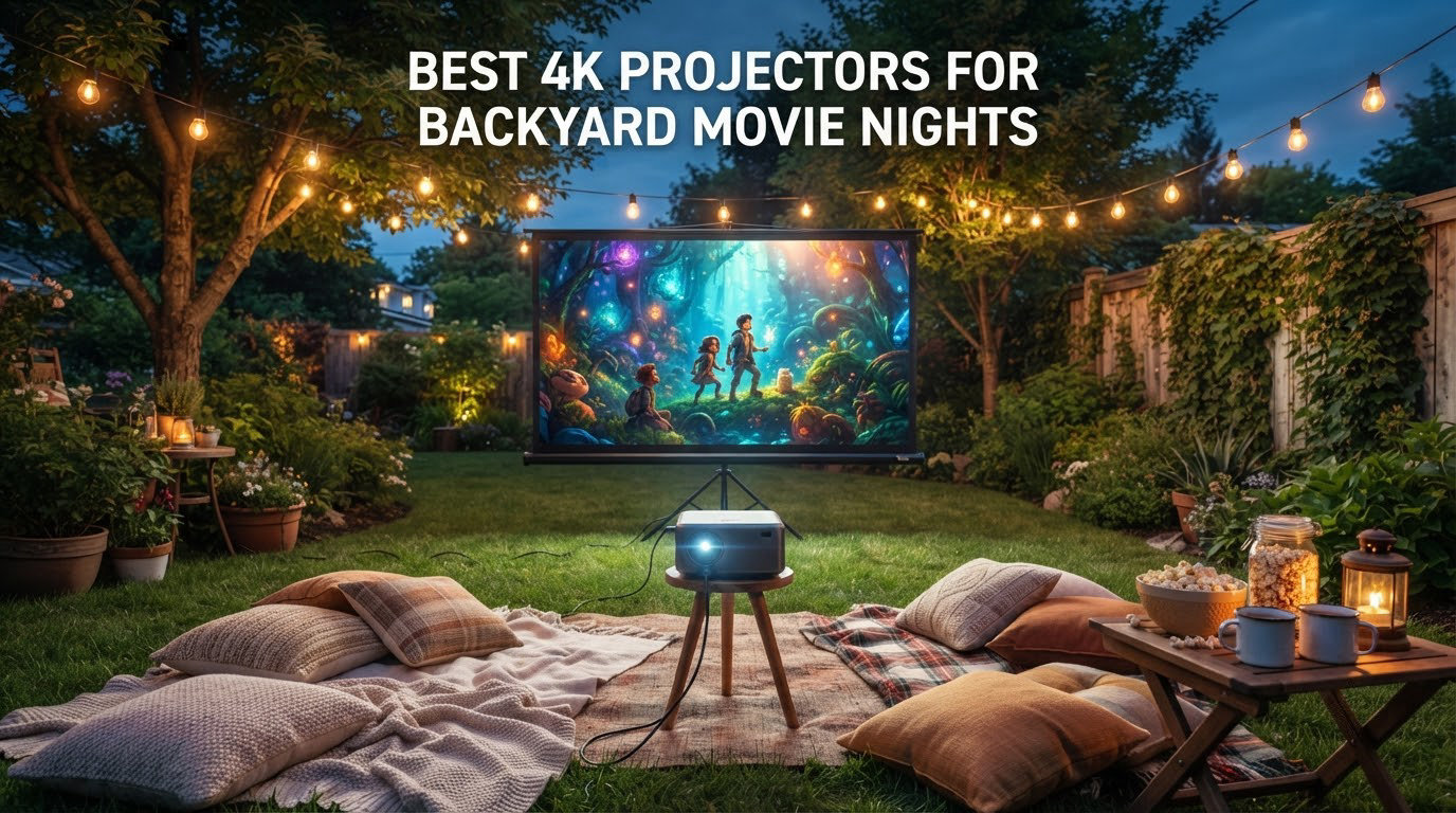 best 4k projectors for backyard movie nights