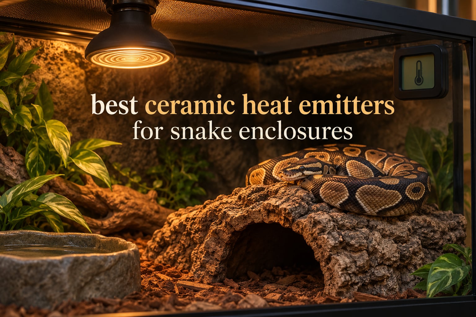 best ceramic heat emitters for snake enclosures