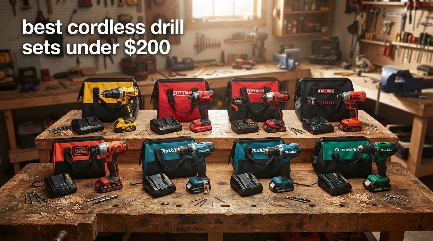 best cordless drill sets under $200